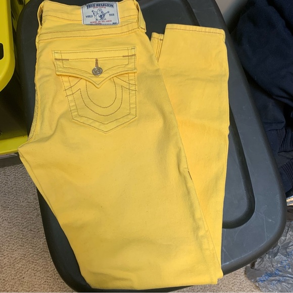True Religion Pants - True Religion Yellow Pants